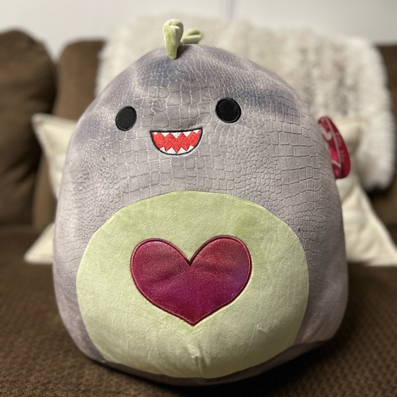 Squishmallows Toys Nwt Squishmallows Xander Valentines Trex 6